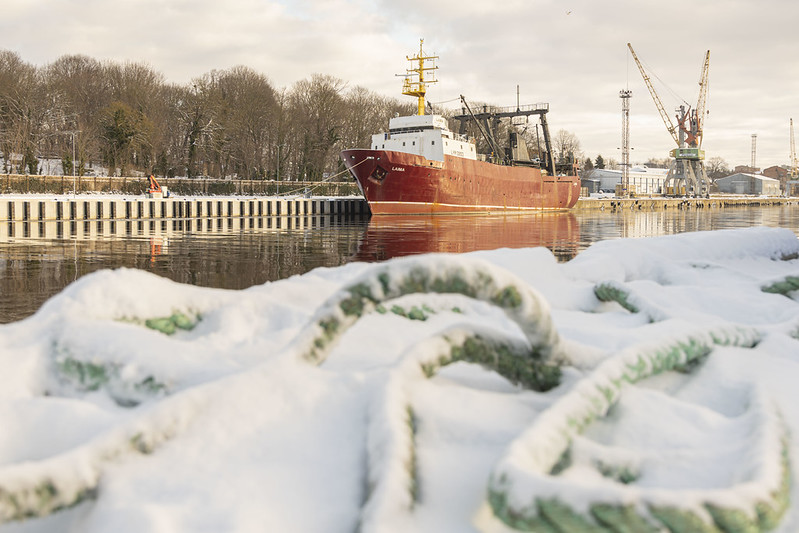 2026. gada janvāra skati Liepājas ostā